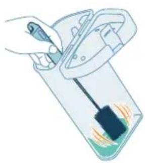 PHILIPS HomeRun 9000 XU9100 - Limpieza de los depósitos de agua de la base - 11