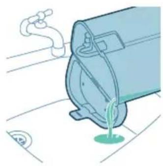 PHILIPS HomeRun 9000 XU9100 - Reinigung der Wasserbehälter der Station - 4