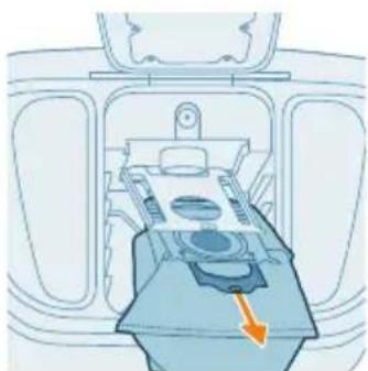 PHILIPS HomeRun 9000 XU9100 - Replacing the dust bag - 5