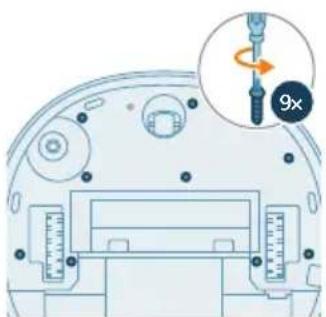 PHILIPS HomeRun 9000 XU9100 - Mengeluarkan bateri boleh cas semula - 3