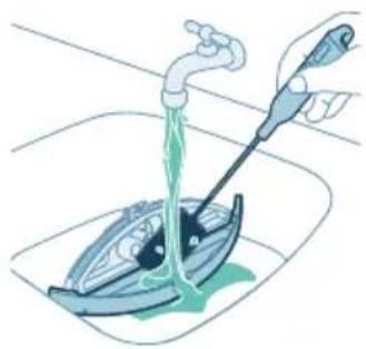 PHILIPS HomeRun 9000 XU9100 - Reinigung des rollenden Wischers und des Wasserbehälters im Roboter - 4