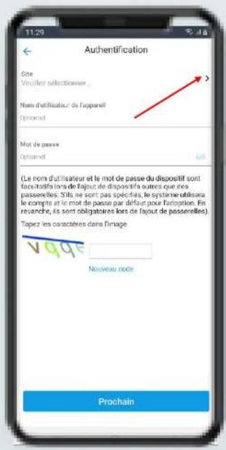 11:29 Authentification Site Veruille sélectionner... Nom d'utilisateur de l'appareil Optionnel Mot de passe Optionnel (Le nom d'utilisateur et le mot de passe du dispositif sont facultants lors de layout de dispositifs autres que des passerelles. Sils ne sont pas spécifiés, le système utilisera le compte et le mot de passe par défaut pour l'option. En revanche, ils sont obligatoires lors de layout de passerelles) Topez les caractères dans l'image vage Nouveau code Prochain