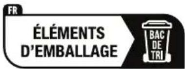 FR ÉLÉMENTS D'EMBALLAGE BAC DE TRI