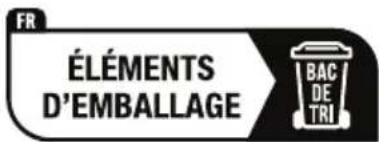 FR ÉLÉMENTS D'EMBALLAGE BAC DE TRI