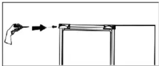 BEKO B3RCNA344HW1 - Поставяне на пластмасови клинове - 1