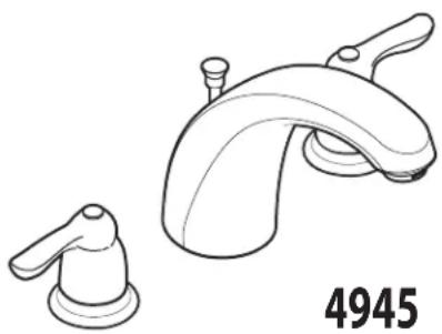 Moen Chateau 4945 - Installation Guide Guía de Instalación Guide d'installation - 1