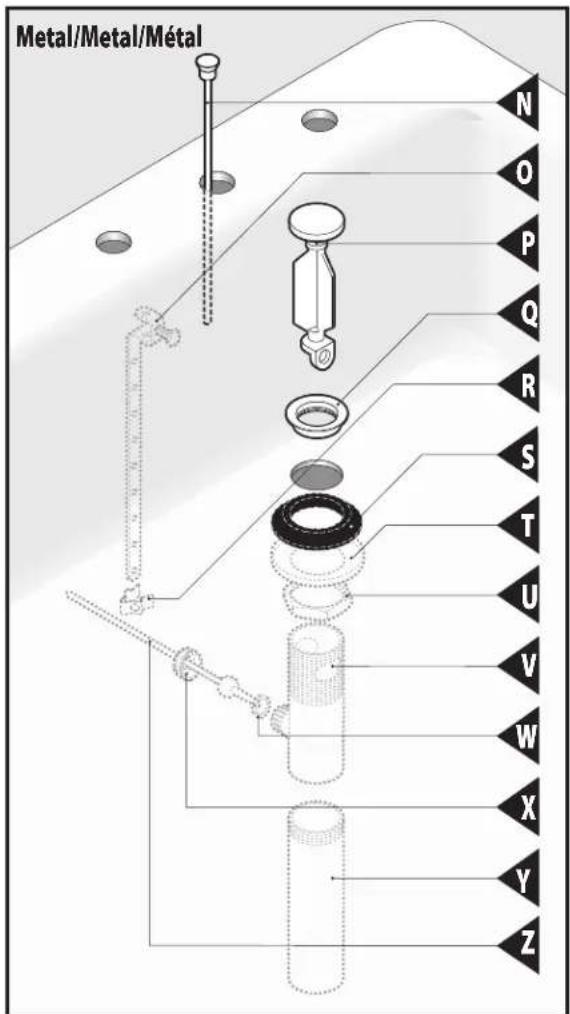 Moen Chateau 4945 - Parts List - 1