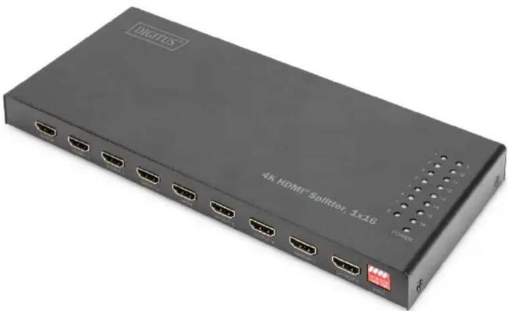 Digitus DS-45328 - Répartiteur HDMI 4K, 1x16 - 1