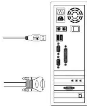 D-LINK DKVM-450 - System connection: - 4