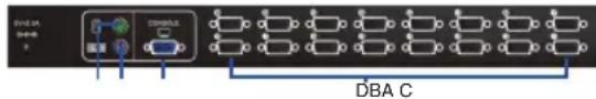 D-LINK DKVM-450 - Pannello posteriore - 2