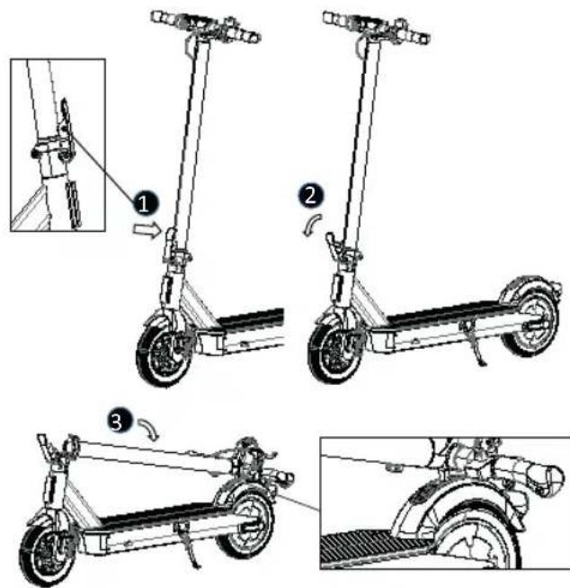 ACER Electric Scooter Series 3 - Сгъване на тротинетката - 1