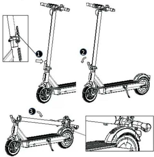 ACER Electric Scooter Series 3 - Sähköpotkulaudan taittaminen - 1