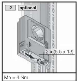 Rittal SZ 2500.220 - Fixation magnétique (accessoires 2500.480) : - 18