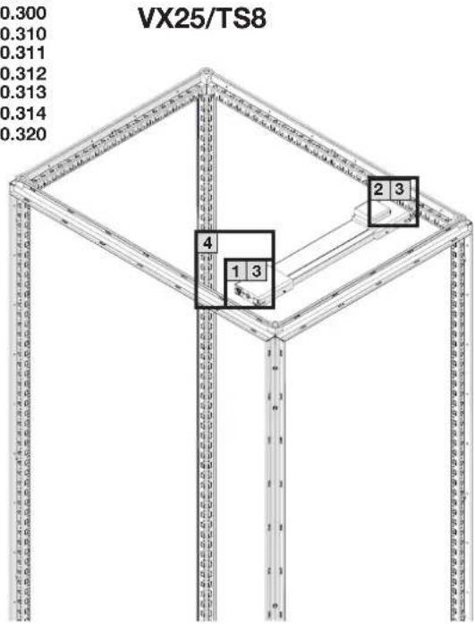 Rittal SZ 2500.313 - Fixation magnetique (accessoires 2500.490) : - 48