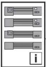 Rittal SZ 2500.300 - Fixation magnétique (accessoires 2500.480) : - 18