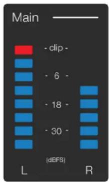 Main - clip - - 6 - - 18 - - 30 - L R (dBFS)