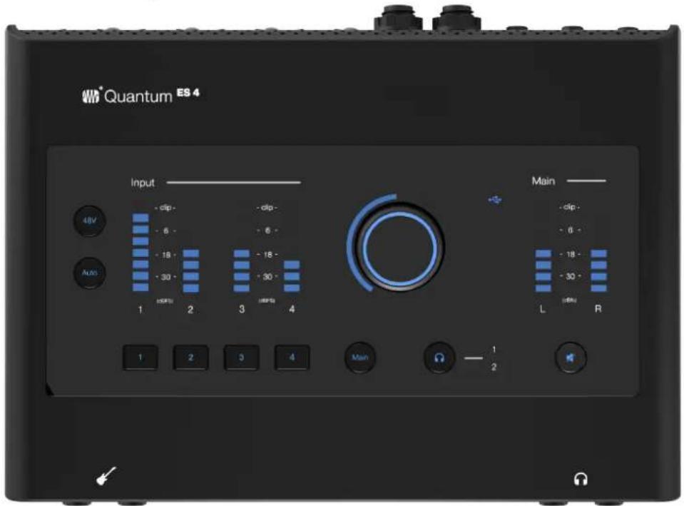 Quantum ES 4 Input 4kV - clip - 6 - 18 - 30 - 1 2 3 4 - clip - 6 - 18 - 30 - L R Main 1 2 Main 1 2