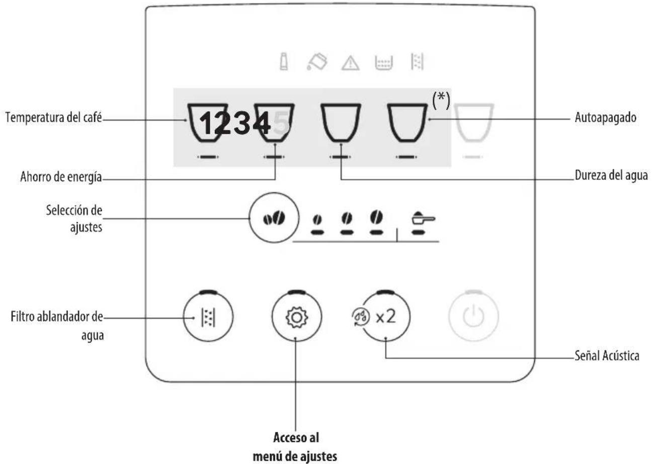 DELONGHI Magnifica Start ECAM22022B - MENÚ AJUSTES - 1