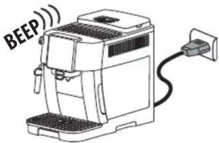 DELONGHI Magnifica Start ECAM22022B - Reset default values - 3