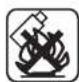 Yard Force NX60i - Symboles d'avertissement sur la batterie - 3