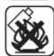 Yard Force NX60i - Warning Symbols on battery pack - 3