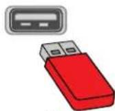INSIGNIA NS-70F501NA25 - Connexion d'une clé USB flash - 1