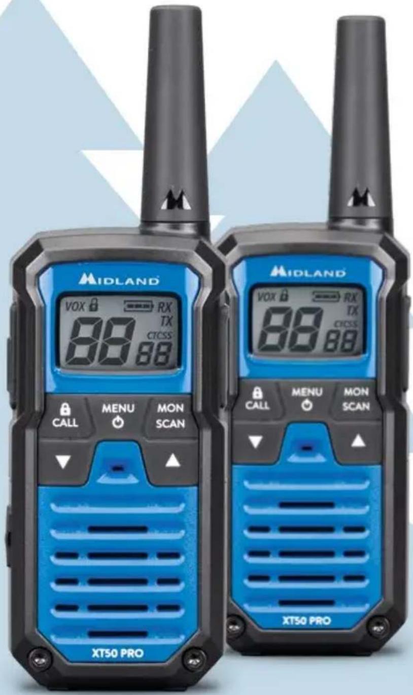 MIDLAND VOX RX TX CTCSS 88 88 CALL MENU MON SCAN MIDLAND VOX RX TX CTCSS 88 88 CALL MENU MON SCAN XT50 PRO