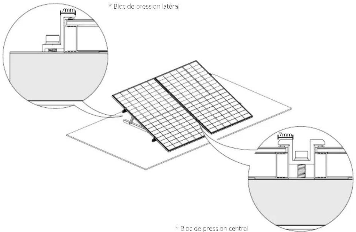 ECOFLOW 400 W Rigid Solar Panel - Installation du bloc de pression - 1