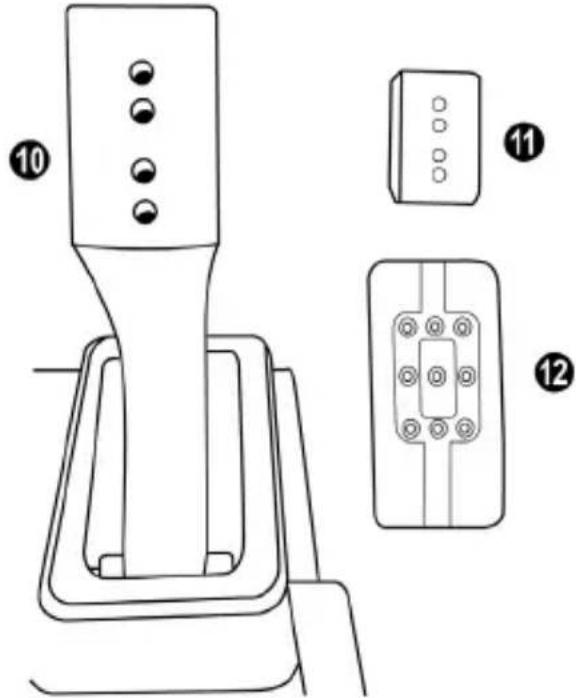 THRUSTMASTER T248 - Chacune des 3 pédales comprend : - 1
