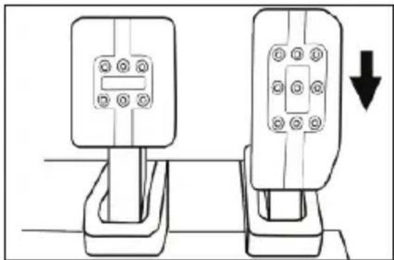 THRUSTMASTER T248 - Adjusting the HEIGHT of the gas pedal - 1