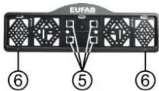 Eufab Crow - Montage du support de plaque d'immatriculation - 3