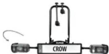 Eufab Crow - Dépliage du porte-vélos - 3