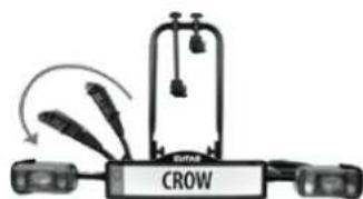 Eufab Crow - Dépliage du porte-vélos - 4
