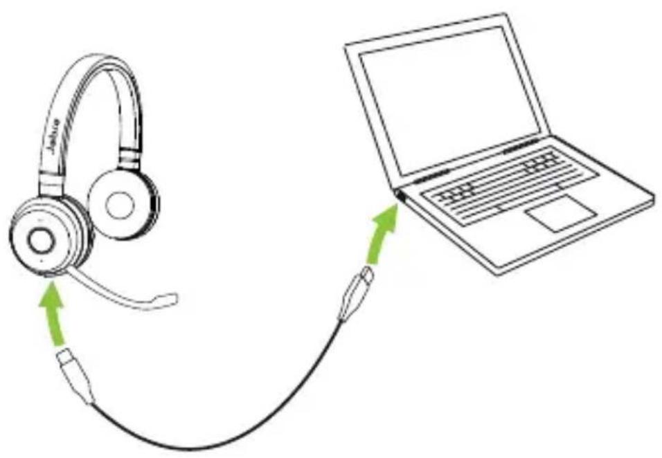 JABRA Evolve 65 TE - Instructions de charge - 1