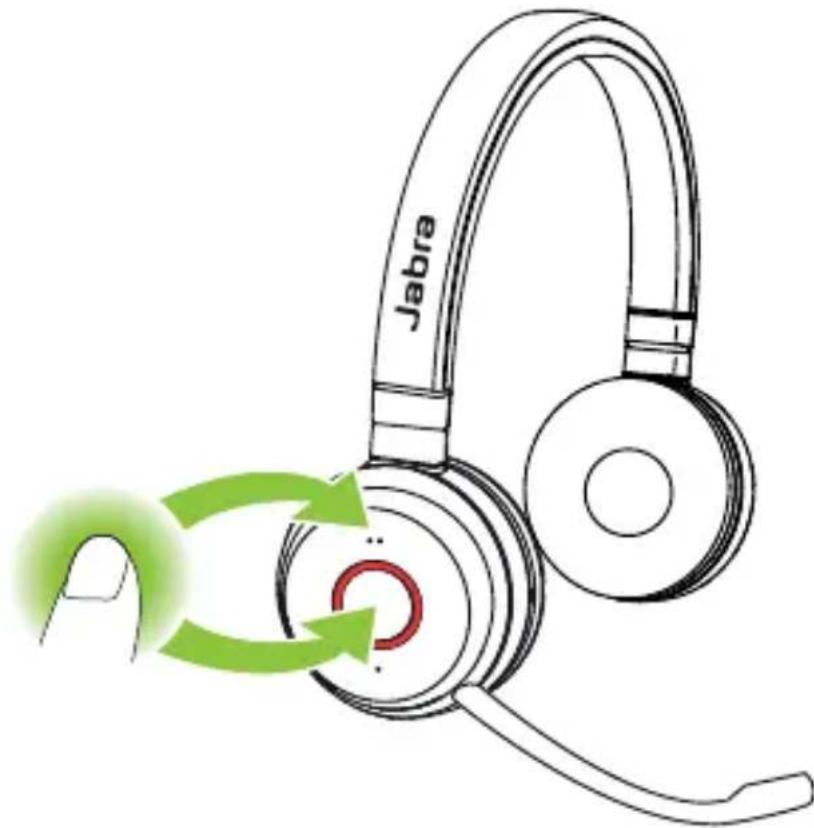 JABRA Evolve 65 TE - Réinitialisation du micro-casque - 1