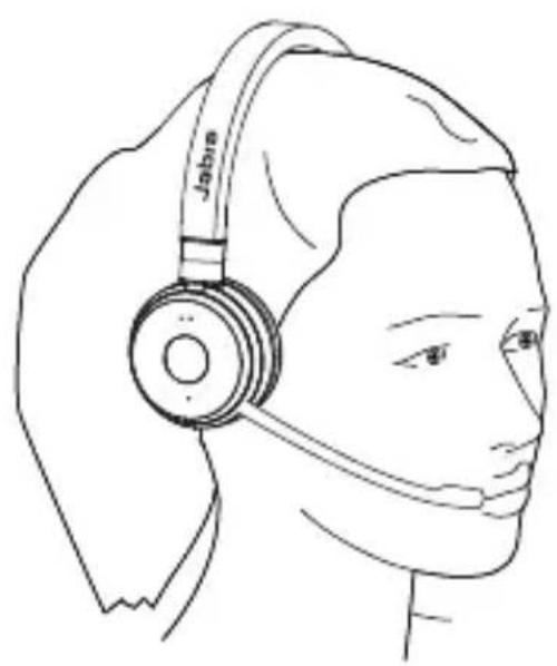 JABRA Evolve 65 TE - Instructions de port - 1