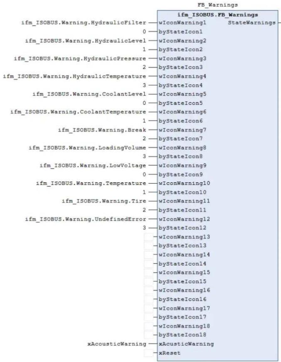IFM CR3121 - Emission d'avertissements - 1