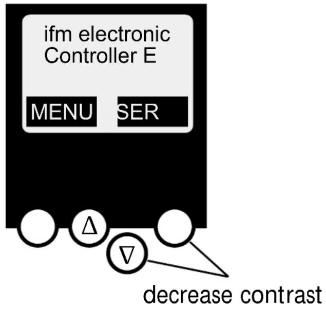 IFM AC1309 - Contrast setting - 2