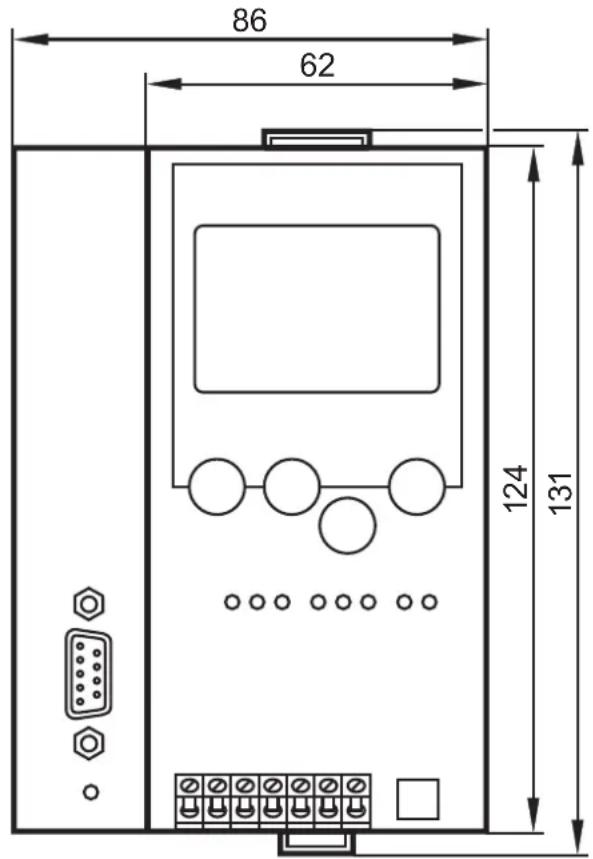 IFM AC1027 - Schéma d'encombrement - 1