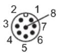 IFM DV1501 - Raccordement des broches - 1