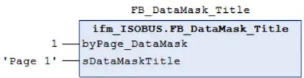 IFM CR3122 - Définition du titre d'un masque de données - 1