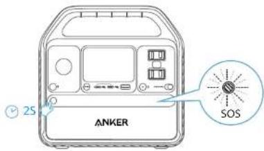 Anker PowerHouse 522 - Flashlight Mode - 1
