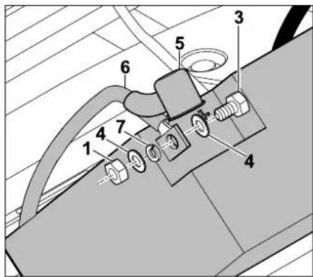 STIHL RT 4097 SX - Accu loskoppelen: - 2