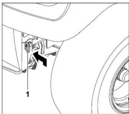 STIHL RT 4097 SX - Getriebe einkuppeln: - 1