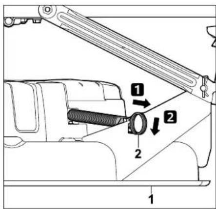 STIHL RT 4097 SX - V-riem spannen: - 1