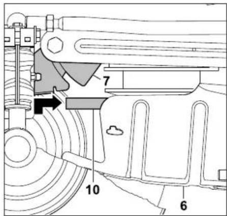STIHL RT 4097 SX - Afdekking V-riem voor monteren: - 1