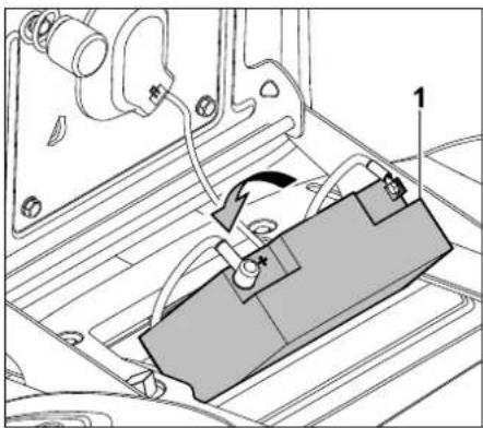 STIHL RT 4097 SX - Batterie einsetzen: - 1