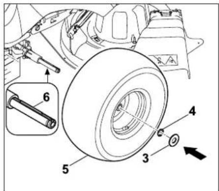 STIHL RT 4097 SX - Wiel monteren: - 2
