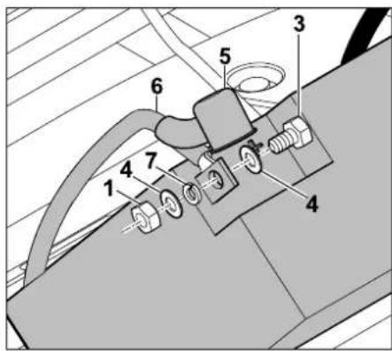 STIHL RT 4097 SX - Débranchement de la batterie : - 2