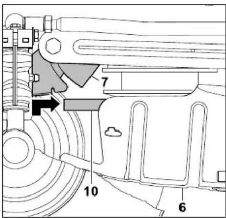 STIHL RT 4097 SX - Accrochage de la courroie trapézoïdale : - 3
